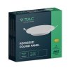 Panel LED V-TAC wpuszczany premium downlight 6W okrągły fi120 VT-61006 6500K 660lm